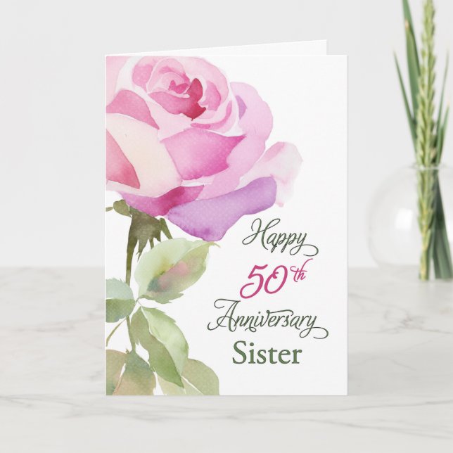 Cartão 50th Anniversary Catholic Nun Golden Jubilee (Frente)