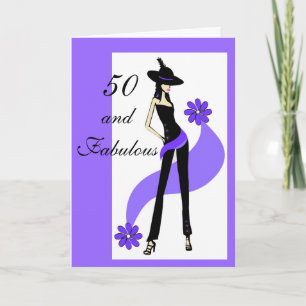 Cartão 50th Birthday Card for Women