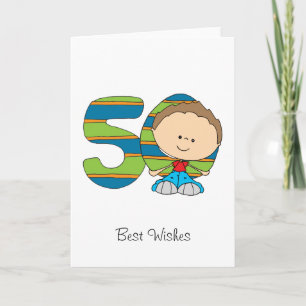 Cartão 50th Birthday - Greetings card - Boy