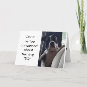 Cartão **50th BIRTHDAY HUMOR** FOR YOU