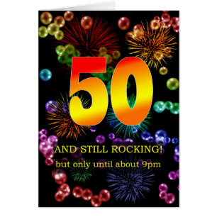 Cartão 50th Birthday Still Rocking