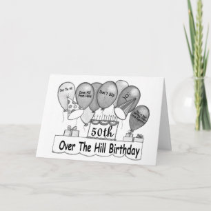 Cartão 50th Over The Hills Birthday