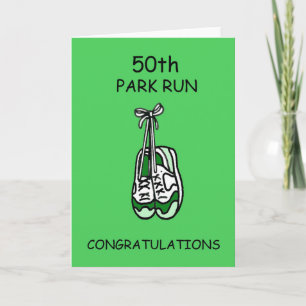 Cartão 50th Park Run Parabéns