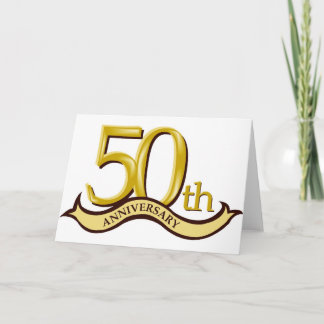 Cartão 50th presente personalizado do aniversário