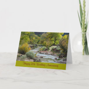 Cartão 50th Wedding Anniversary Nature Greeting Card