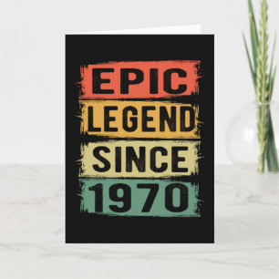 Cartão 51 Anos De Idade Dia 1970 Legenda Epic 51ruas Aniv