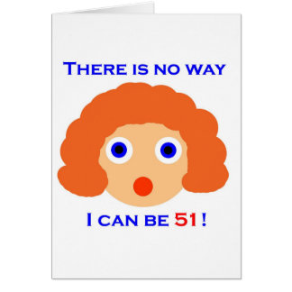 Cartão 51 não há nenhuma maneira