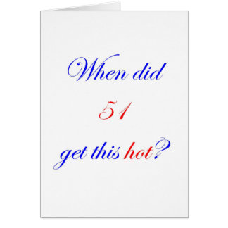Cartão 51 quente