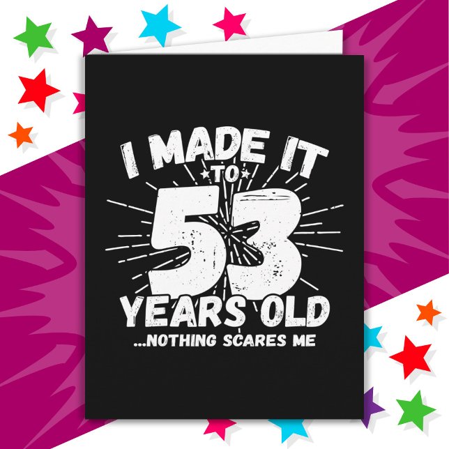 Cartão 53 Anos Sarcástico Meme Engraçado 53º Aniversário (Criador carregado)