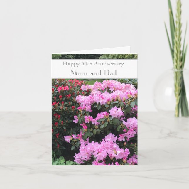 Cartão 54.º Aniversário de Casamento (Frente)