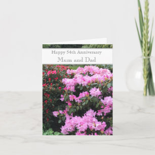 Cartão 54.º Aniversário de Casamento