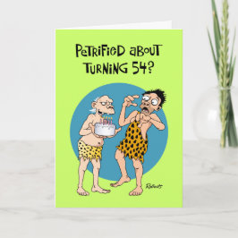 Cartão 54.º Aniversário Engraçado