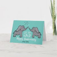 55º aniversário de casamento esmeralda elefante fo
