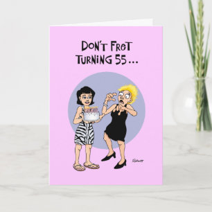 Cartão 55º aniversário tranquilizador