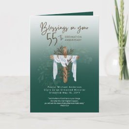 Cartão 55.a ORDENAÇÃO ANIVERSARY Padre Ministro