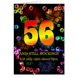 Cartão 56.º aniversário ainda está balançando