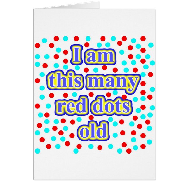 Cartão 56 pontos vermelhos velhos (Frente)