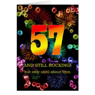 Cartão 57.º aniversário ainda está balançando