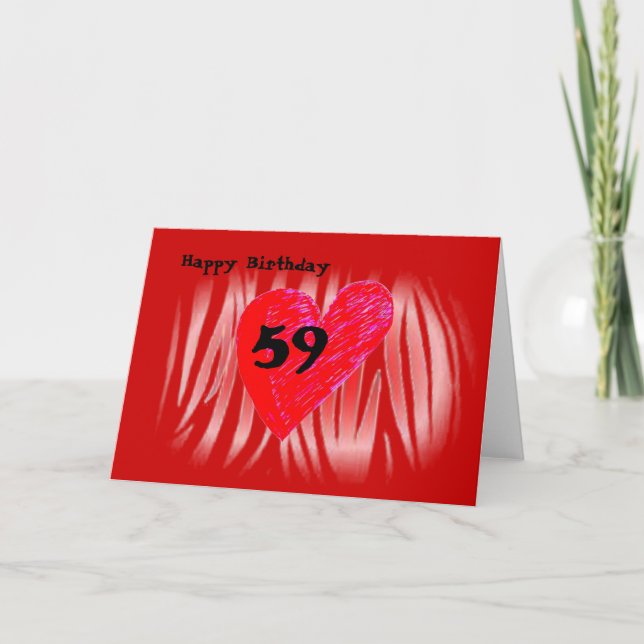 Cartão 59º Aniversário (Frente)