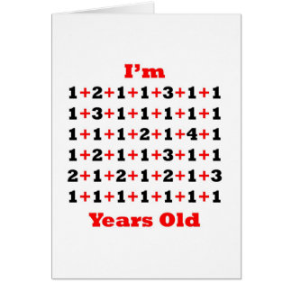 Cartão 59 anos de vermelho velho do preto