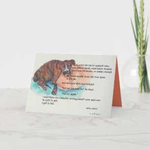 Cartão #5 aquarelas do poema de resgate e Mary Oliver