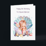 Cartão 5 Birthday Girl Mermaid & Friends Card<br><div class="desc">Este cartão de 5 é adequado para uma irmã,  filha,  neta ou amiga. A design inclui uma sereia de aniversário com amigos.</div>