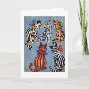 Cartão 5 Charming Cats Louis Wain