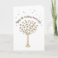 5o aniversário de casamento feliz, árvore de