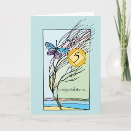 Cartão 5th Anniversary 12 Step Recovery Support, Encourag