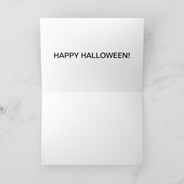 Cartão 5X7 Feliz Dia das Bruxas (Interior)