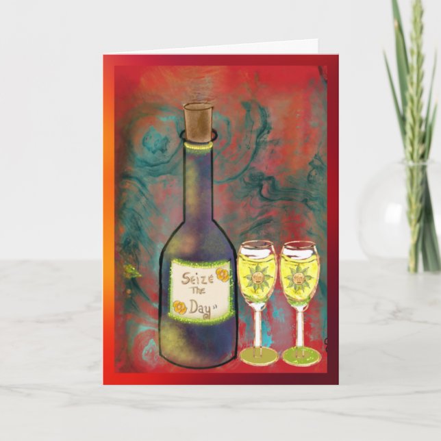 Cartão 5X7 Folded Blank Card-Seize The Day! (Frente)