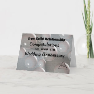 Cartão 6º Aniversário de Casamento