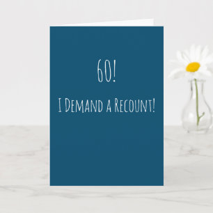 Cartão 60º aniversário engraçado