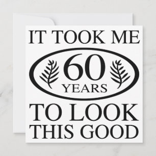 Cartão 60º aniversário engraçado