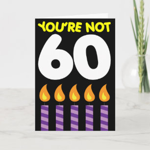 Cartão 60º Aniversário Tarifa Engraçada