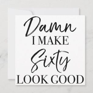 Cartão 60º Atitude de aniversário