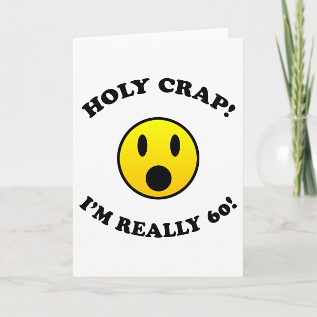 Cartão 60º presente de aniversário (Frente)