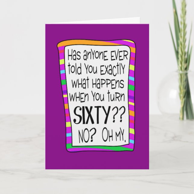 CARTÃO 60º SURPRESA DE ANIVERSÁRIO (Frente)