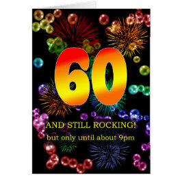 Cartão 60.º aniversário ainda está balançando
