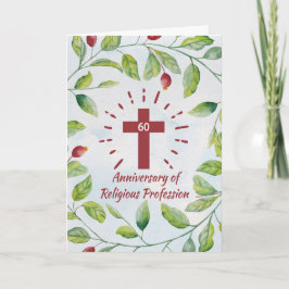 Cartão 60.º aniversário da Profissão Religiosa em Nun