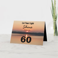 60.º aniversário Deixe sua Bíblia do sol brilhar