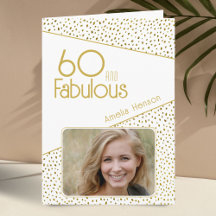 60 e Fabuloso Brilho Dourado Foto 60º Aniversário