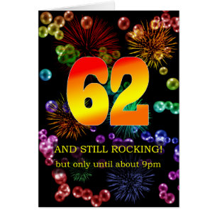 Cartão 62º Aniversário Ainda Atropelando
