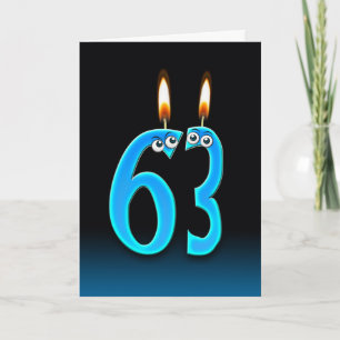 Cartão 63ª Velas de Aniversário
