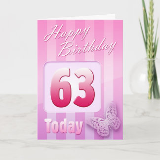 Cartão 63rd Excelente-Tia feliz Mãe da avó do aniversário