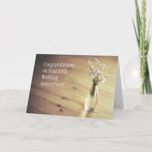 Cartão 65.ª Carta de Aniversário de Casamento