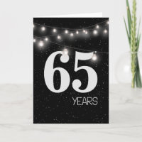 65.º aniversário com Luzes e Estrelas