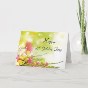 Cartão 65.º Aniversário da Profissão Religiosa, freira