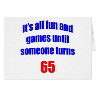 Cartão 65 alguém giram 65