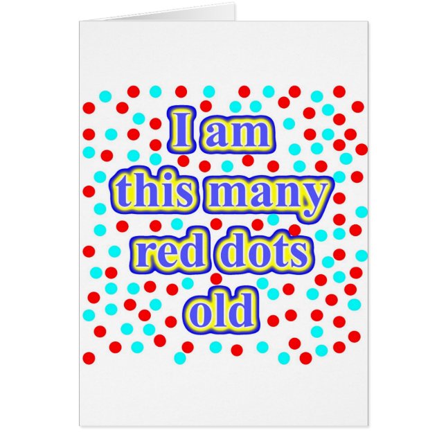 Cartão 65 pontos vermelhos velhos (Frente)